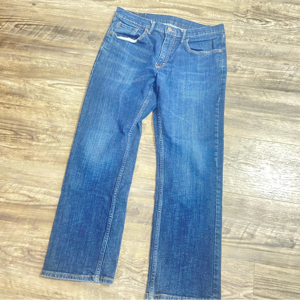 Levi's Blue Straight Jeans with Classic Stonewash